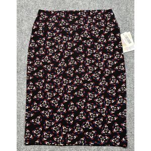Lularoe Cassie Skirt Womens S Multicolor Art Geometric Pull On Pencil New